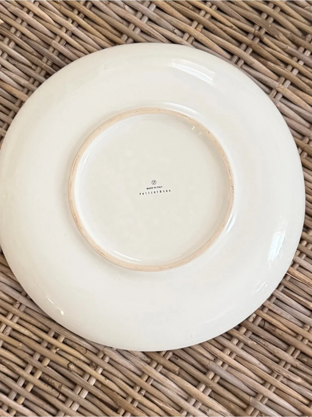 Pottery Barn Fair Isle Tahoe Red Nordic Serving Tray Dish Platter - Italy